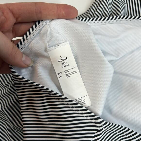 Cupshe High Waist Swimsuit Womens Large Peplum Coral Tankini Striped Modest - Picture 5 of 7